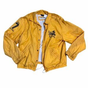 Abercrombie & Fitch Men's Yellow Gene's Pool Cleaning VTG Y2K Jacket